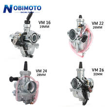 Motorcycle Carburetor VM16 22mm VM22 26mm VM24 28mm VM26 30mm Carburateur For Mikuni 110cc To 250cc Pit Dirt Bike ATV Quad Moto 2024 - buy cheap