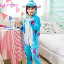 monster  Sulley Sullivan onesies Pajamas Cartoon costume cosplay Pyjamas Adult Animal Onesies party dress pijamas 2024 - buy cheap