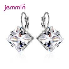 Pendientes de boda de lujo para mujer, aretes creativos de Plata de Ley 925, gota de agua de cristal colgante, joyería Brincos a la venta 2024 - compra barato