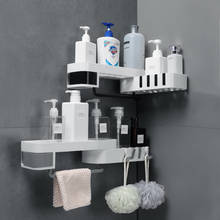 Estante de ducha para baño, soporte de ducha para champú, estante de almacenamiento de cocina, organizador de baño montado en la pared 2024 - compra barato