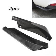 2pcs Universal Carbon Fiber Car Look Rear Bumper Lip Diffuser Splitter Canard Protector Automobile 2024 - buy cheap