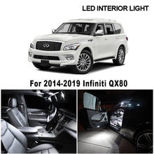 13 x White Canbus Error Free LED Interior Map Dome Reading Light Kit For 2014-2019 Infiniti QX80 Trunk Door License Plate Lamp 2024 - buy cheap