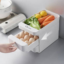 Caja de almacenamiento de huevos apilable creativa, organizador de contenedores de almacenamiento de alimentos, cajón, contenedor de artículos para el hogar, soporte para estante 2024 - compra barato