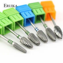 Сверло для ногтей ERUIKA Pro 6 типов из твердосплавного сплава, Электрический Маникюрный аппарат, аксессуары для удаления геля, пилочка для ногтей, полировальные инструменты 2024 - купить недорого