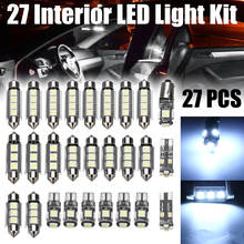Interior de automóveis de 27 lâmpadas led brancas 6000k e320 e550 acessórios para carro mercedes benz e class w211 02-08 2024 - compre barato