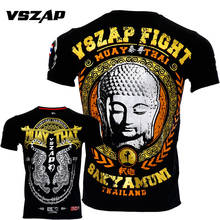 VSZAP Shakyamuni Fighting muay Thai Boxing MMA fighting Boxing Shirts For Short Sleeve T-shirt Male Fitness Muscle 2024 - buy cheap