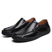 Genuine Leather Men Casual Shoes Luxury Men Loafers Moccasins Breathable Slip on Driving Shoes 2024 - buy cheap