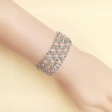 Sexy Rhinestone Tennis Bracelet exquisite fashion shiny crystal men and women simple bracelet Jewelry Gift 2024 - buy cheap