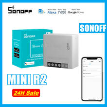 SONOFF MINIR2 WIFI Two-Way Smart Switch APP Remote Control Via eWeLink Support SmartThings Hub Work With Alexa Google Home 2024 - buy cheap