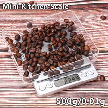Kitchen Precision Electronic Scale 0.01g-500g LCD Display Weight Pocket Food Scale Stainless Steel Platform With Tray 2024 - buy cheap