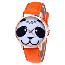 Pulseira de couro da marca feminina vestido relógio moda pavão panda coelho casual relógio de quartzo senhoras relógio de pulso relogio feminino 2024 - compre barato