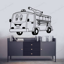 Funny carton car wall Decal Removable Vinyl Mural Poster For Living Room Bedroom  Wall Decals Kids Room Wall Art WU328 2024 - buy cheap