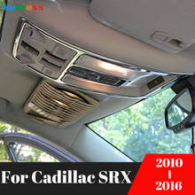 Cubierta de luz de lectura para techo Interior de coche, accesorios embellecedores de acero inoxidable para Cadillac SRX 2010, 2011, 2012, 2013, 2014, 2015, 2016 2024 - compra barato