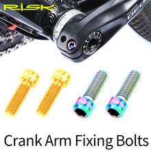 RISK 2pcs M6*18mm MTB Bicycle Titanium Alloy Crank Bolt Disc Brake Caliper Fixing Screws for Road Mountain Bike Crank Lock Screw 2024 - buy cheap