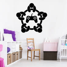 Funny Gamer Player Wall Stickers Vinyl Room Decoration Accessories For Kids Room Bedroom Decor Decoration Pvc Wall Decals 2024 - buy cheap