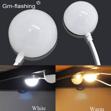 Mini lámpara LED de lectura portátil, luz de noche ajustable USB para dormitorio de estudiantes, estudio, aprendizaje, luces nocturnas de emergencia, 3 y 5W 2024 - compra barato