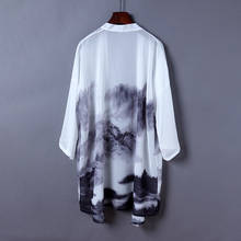 Japanese Kimono Cardigan Women Summer chinese style Ink and wash Print Blouse Coat New Fashion Causal Cardigans Top Clothing