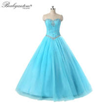 Quinceanera Dresses 2021 New Luxury Ball Gown Tulle Beads Sweet 16 Dress Prom Party Debutante Gown Vestidos De Quinceanera BM355 2024 - buy cheap