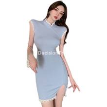 Cheongsam chino para mujer, vestido de fiesta chino tradicional chino, cheongsam elegante, 2021 2024 - compra barato