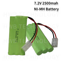 Ni-MH-Paquete de batería recargable Ni-MH AA, 7,2 V, 1800mAh, nuevo, KX, con tapones, Envío Gratis, 2 unidades por lote 2024 - compra barato