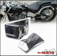 Capa de bateria para motocicleta, capa de plástico cromado para yamaha v-star 650, reboque 650 xvs650 xvs650a, personalizado, clássica 2024 - compre barato