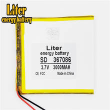 357085 367086 3.7V 3000mAh Lithium polymer Battery with Protection Board For Tablet PC U25GT 2024 - buy cheap