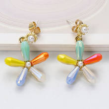 Wholesale  New Women Drop Earrings Geometric Resin Dangle Hanging Earrings Statement Pendientes Fashion Jewelry Accessories 2024 - buy cheap