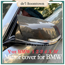 Cubierta de espejo retrovisor lateral con patrón de fibra de carbono, nuevo accesorio para BMW Serie 3, F30, F31, 320i, 328i, 330i, 335i, Sedan y Touring, 2012 en adelante 2024 - compra barato