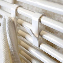 Suporte radiador para toalhas, 6 peças, branco, para aquecimento de toalha, gancho de banho, mop, casaco, cabide de roupas, organizador de banheiro 2024 - compre barato