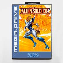 Soldado de alienígena com caixa para 16 bit md cartão de jogos de vídeo para sega mega drive/genesis 2024 - compre barato