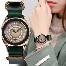 CCQ Brand Fashion Creative Genuine Leather Bracelet Watches Casual Women Men Quartz Watch Female Male Clock Dropshipping 2024 - buy cheap