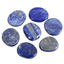 Natural lapis lazuli palm stone 30*22*7mm crystal mineral quartz slice Chakra Tumbled stone Reiki Healing blue energy stone 2024 - buy cheap