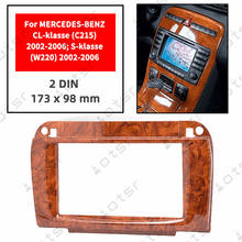 Car Radio Fascia  Stereo Panel Plate For MERCEDES-BENZ CL-klasse (C215) 2002-2006; S-klasse (W220) 2002-2006 Frame Dash Kit 2024 - buy cheap