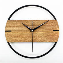 Nordic Creative fashion home original wood clock simple literary decorative wall clocks living room personality watch clock 2024 - buy cheap