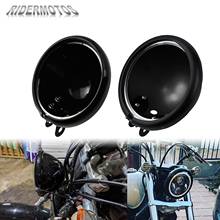 Bombilla para faro delantero de motocicleta, carcasa de cubo de 5,75 pulgadas, color negro brillante/negro mate para Harley Dyna Street Bob FXDB Touring Sportster 2024 - compra barato