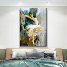 Pinturas en lienzo abstractas de bailarina Sexy para pared, carteles e impresiones artísticos de bailarina, imágenes artísticas en lienzo para pared de sala de estar 2024 - compra barato