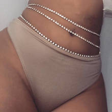 Sequins Belly Waist Chain Body Jewelry Women Sexy Bikini Beach  Vintage Paillette Charm Body Chain Jewelry 2024 - buy cheap