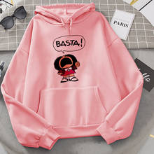 Mafalda moletom com capuz estampa de kawaii, anime harajuku, estética, kpop, mulheres, outono inverno, pulôver, moletom feminino 2024 - compre barato