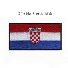 Croatia iron on embroidery flag patches logos 3" wide /iron on transfers/parches 2024 - buy cheap