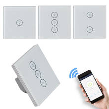 1 2 3 Gang Tuya Smart Wifi Switch EU Smart Switches Panel With Alexa Google Home Wall Switch Wifi Light Switch Smart Household 2024 - buy cheap