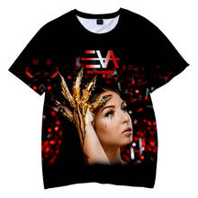 Camiseta con estampado 3D de la cantante francesa EVA para hombre y mujer, ropa informal de manga corta con cuello redondo, sudadera Harajuku, Tops, gran oferta, 2021 2024 - compra barato