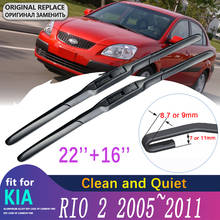 Limpiaparabrisas delantero para KIA RIO 2, accesorios para coche, 2005 ~ 2011 JB, 2006, 2007, 2008, 2009 2024 - compra barato