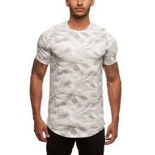New Camo Sport Shirt Men Short Sleeve Workout Gym TShirt Men Compression Slim Fit Running Tshirt Men Fitness Tops Sport T Shirt 2024 - buy cheap
