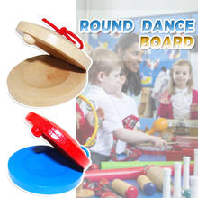 Montessori-Orff redondo de madera, instrumento de percusión para entrenar los sentidos de un bebé, bonito e interesante 2024 - compra barato