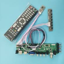 Набор для LP171WU7-TLB1 VGA AV LEDDVB-T DVB-T2 1920X1200 ТВ пульт LVDS USB HDMI WLED 40pin контроллер сигнала плата цифровой 17,1" 2024 - купить недорого