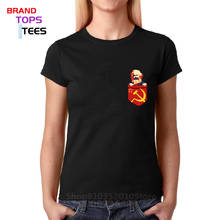 Camiseta de bolso karl marx communismo, camiseta vintage soviético, líder, retrô, cccp, urss, patritismo, camisetas 2024 - compre barato