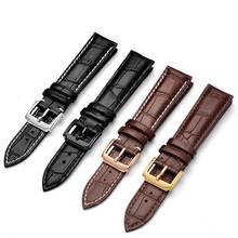 Cow Top Leather Watchband 20mm watch strap 22mm watch band 24mm Genuine Leather Watch Band Croco Watch Strap for Tissot Seiko 2024 - buy cheap