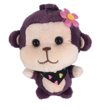 Small 10CM Monkey Plush Stuffed TOY , Keychain DOLL Wedding Gift 2024 - buy cheap