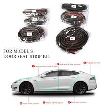 Двери автомобиля этиленового пропилен-каучука прокладки комплект Звукоизоляционная лента Шум изоляционный уплотнитель лобового стекла запечатывания для Tesla модель S 2024 - купить недорого