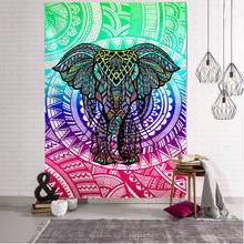 Colorful tapestry 3D mosaic style Hippie Bohemian tapestry Mandala fabric mat living room decoration 2024 - buy cheap